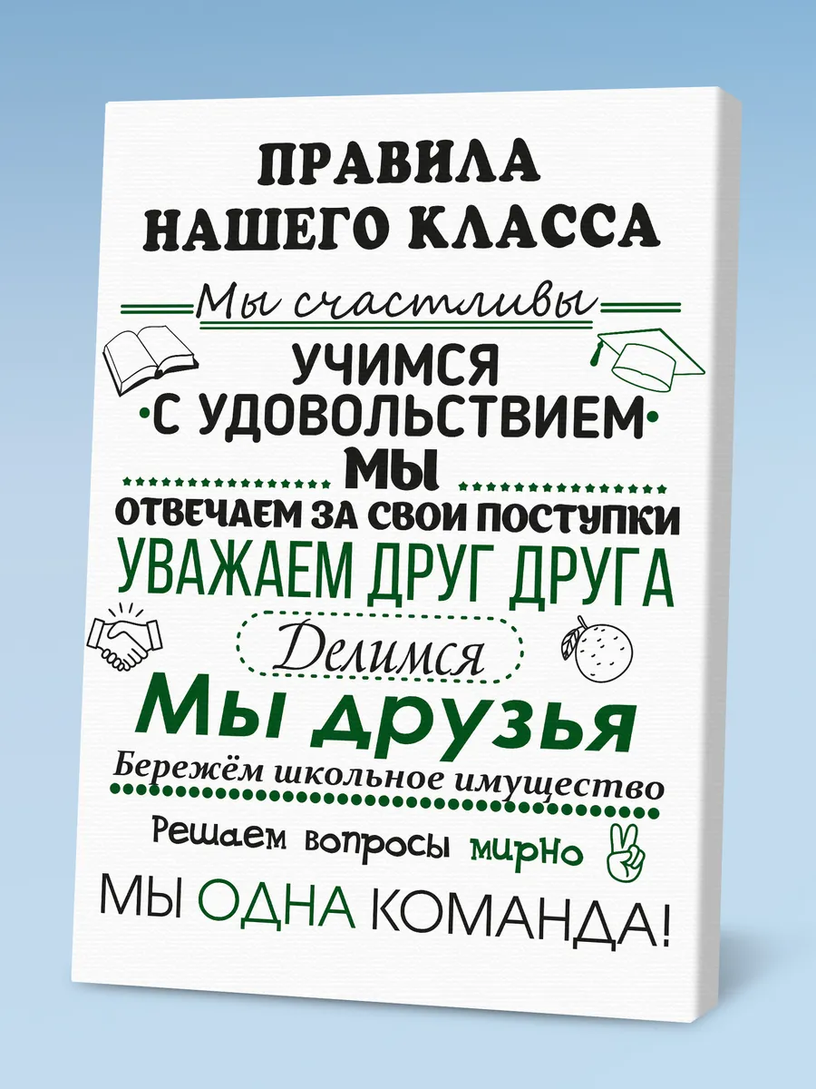 Картина на холсте Правила...