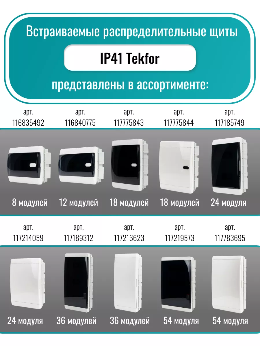 Щиток бокс для автоматов 54 модулей навесной уличный ip65 Tekfor 116686976  купить за 9 377 ₽ в интернет-магазине Wildberries