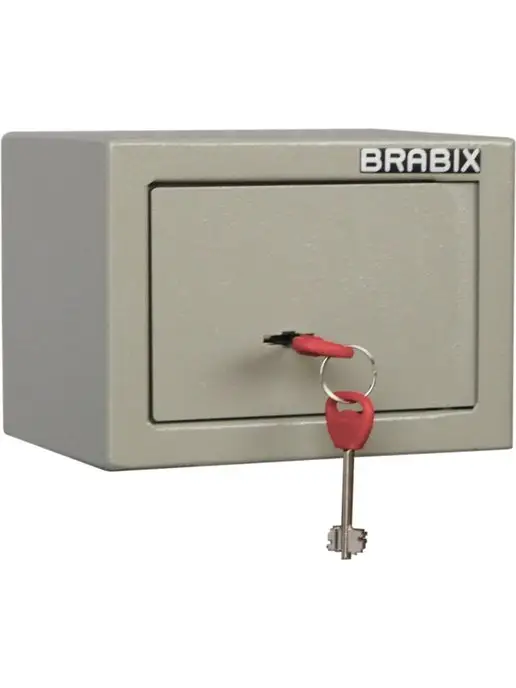 BRABIX Сейф мебельный "D-14m" 145х200х150 мм, 3 кг, 145x200x150 мм, 3 кг, фото 2