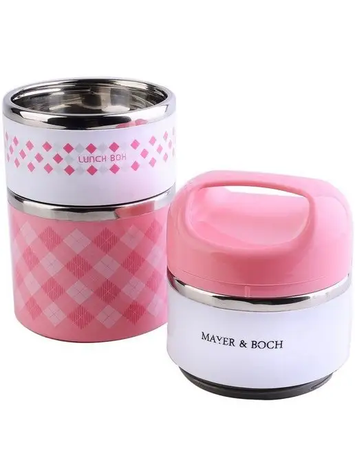 Ланч-бокс контейнер для еды нержавеющая сталь 3 секции - фото 8