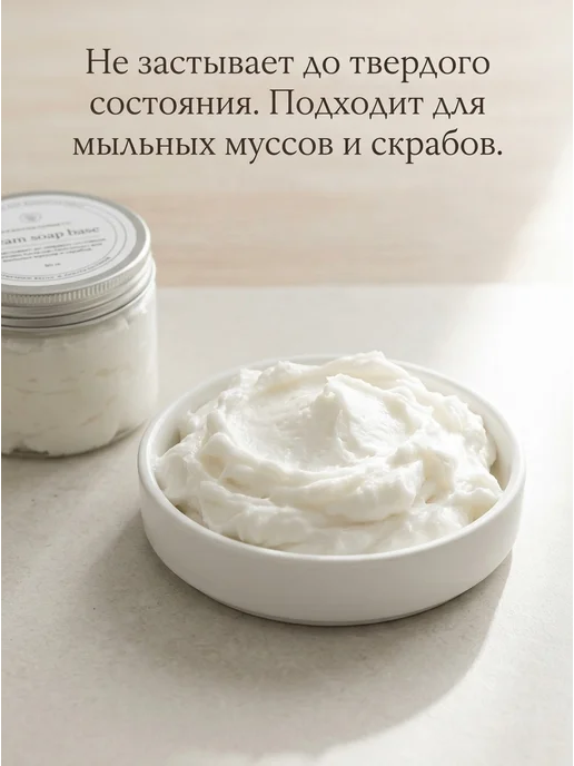 РостовМыло Белая кремообразная Мыльная основа 1 кг, 1 кг, фото 3