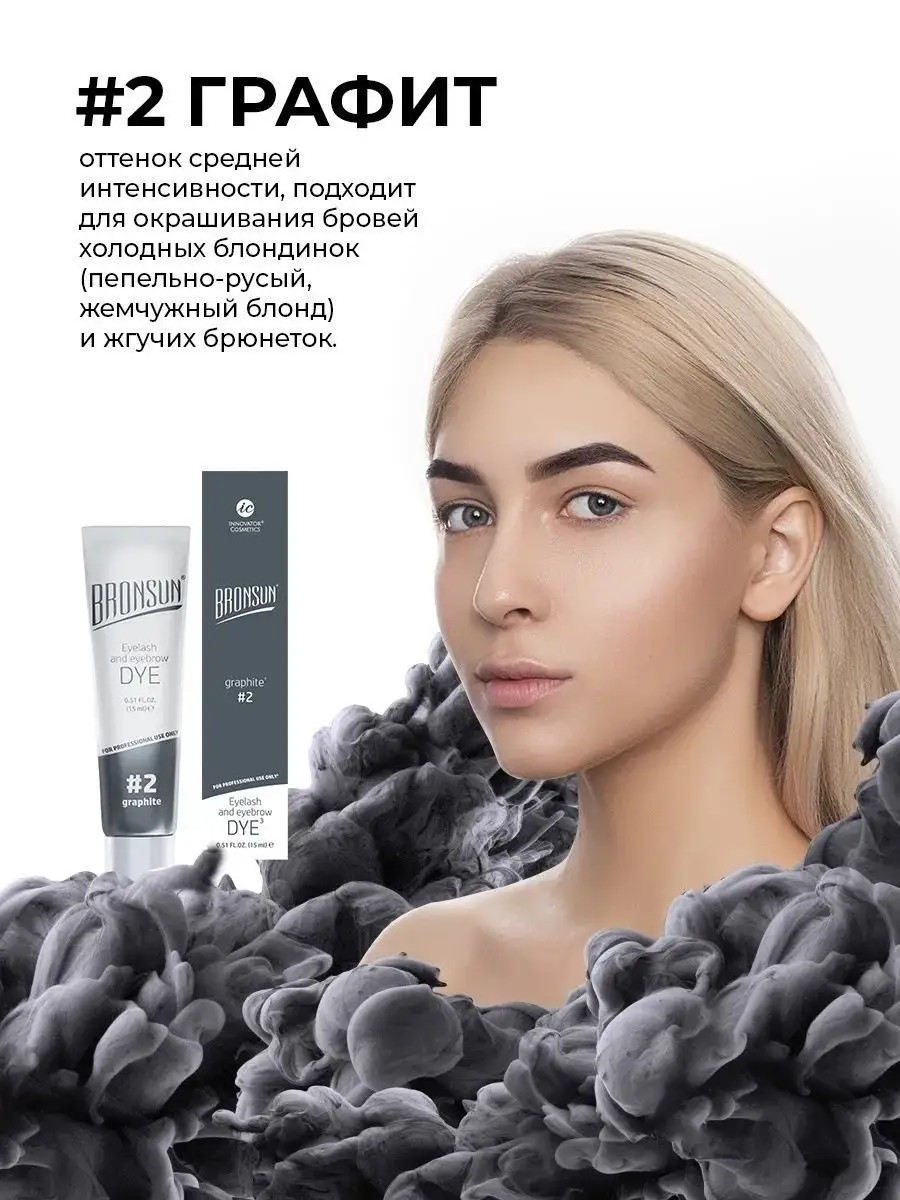 Набор красок для бровей и ресниц Bronsun 3 цвета и оксид 3% INNOVATOR  COSMETICS 116819168 купить за 1 432 ₽ в интернет-магазине Wildberries