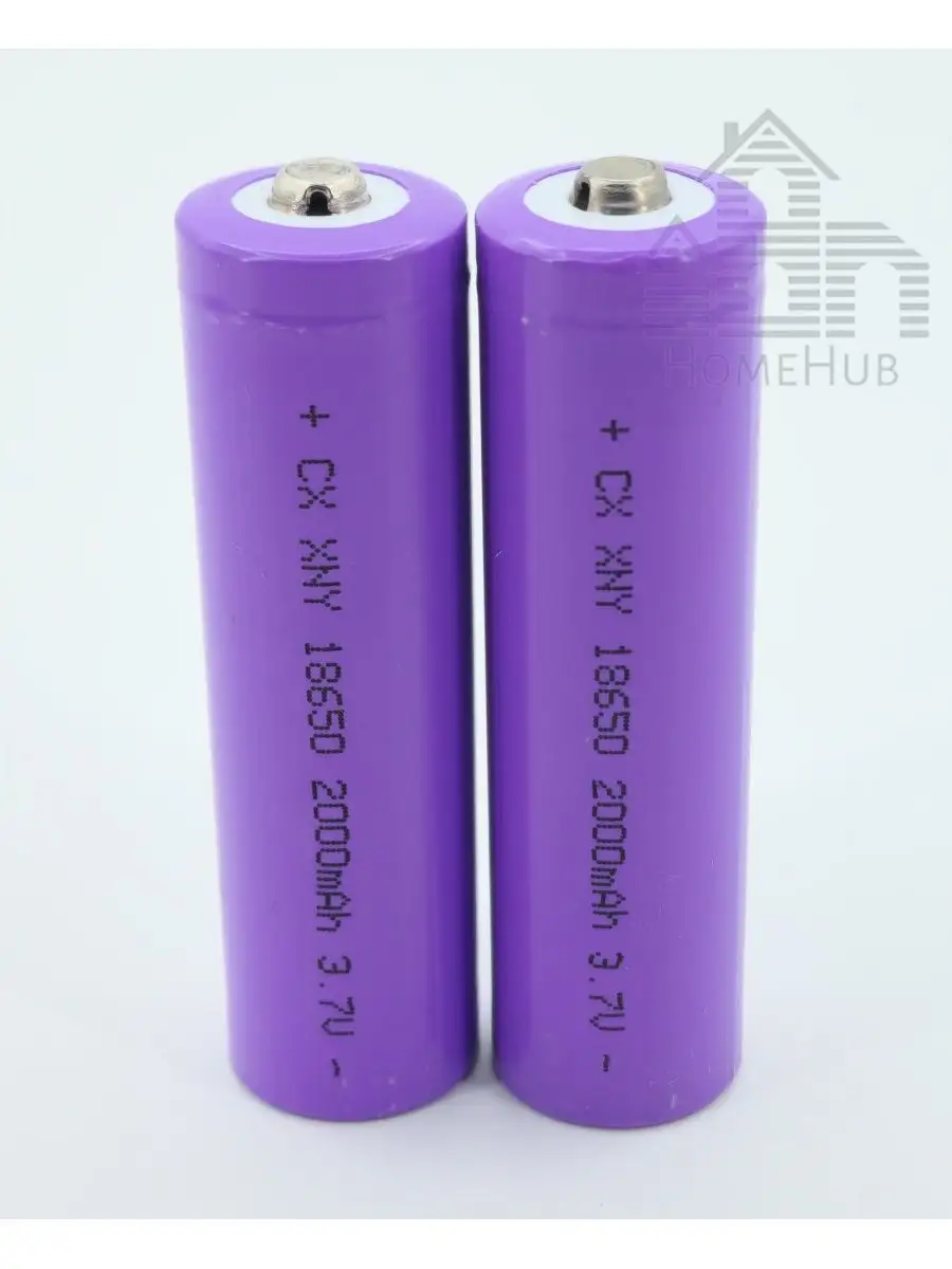 Аккумулятор Li-ion, KPY ICR 18650, 3.7V, 2000mAh, 2шт