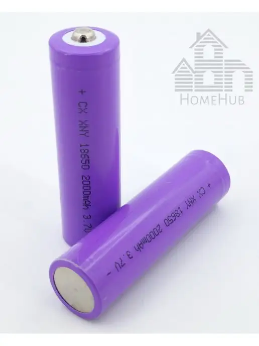 HomeHub Аккумулятор Li-ion, KPY ICR 18650, 3.7V, 2000mAh, 2шт, 2000 мАч, 2 шт, фото 2
