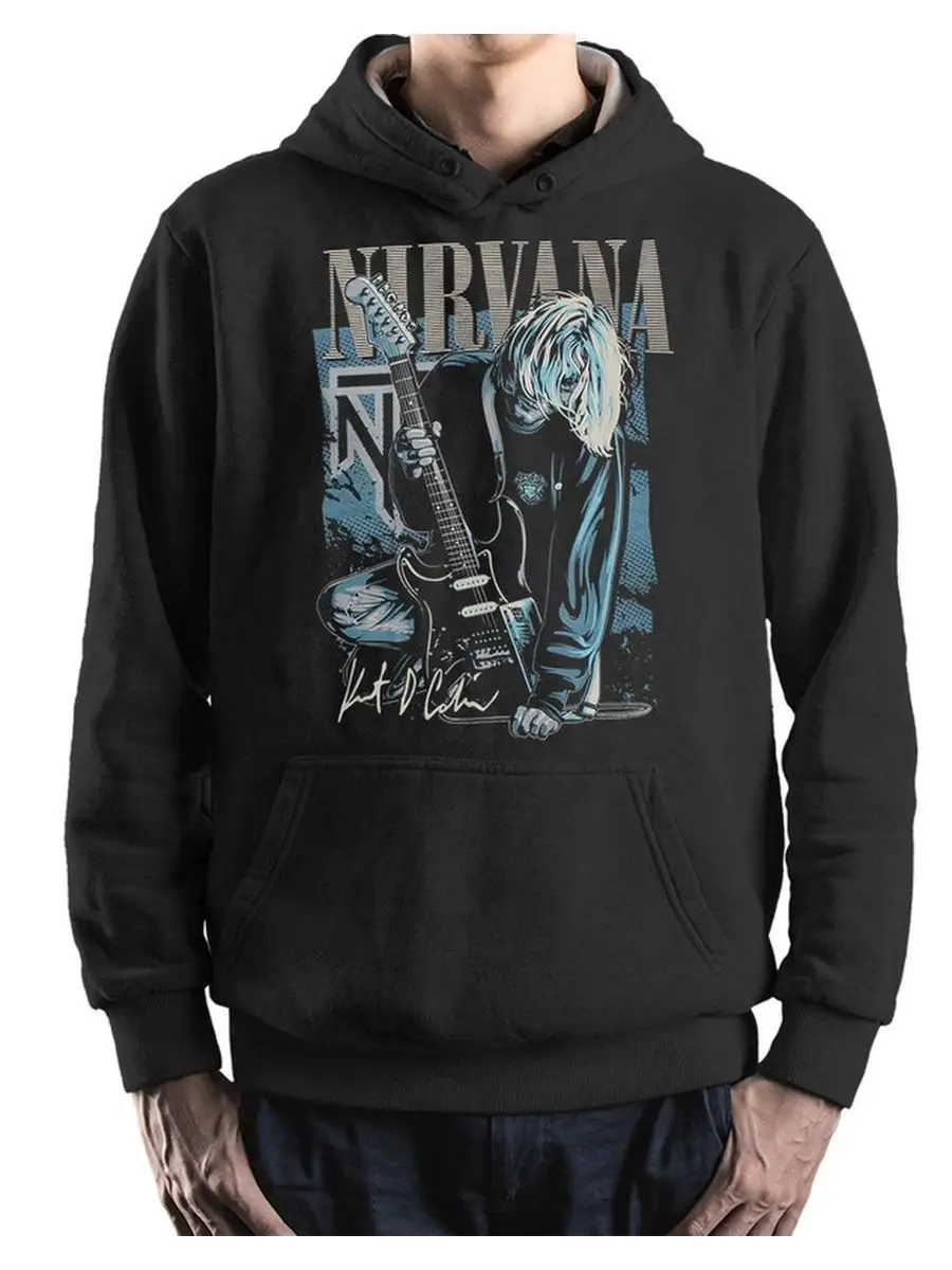 Худи с принтом Нирвана / Курт Кобейн / Nirvana / Толстовка